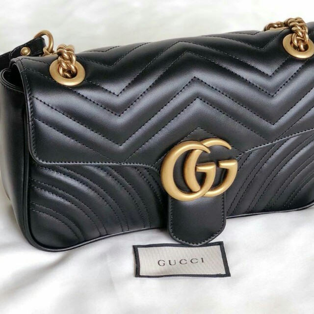 Gucci Marmont mini Black 2017, Barang Mewah, Tas & Dompet di Carousell