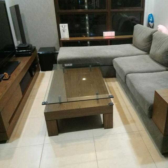 Cellini Sofa Tv Console Coffee Table And Dinning Table With 4 Chairs Furniture Sofas On Carousell