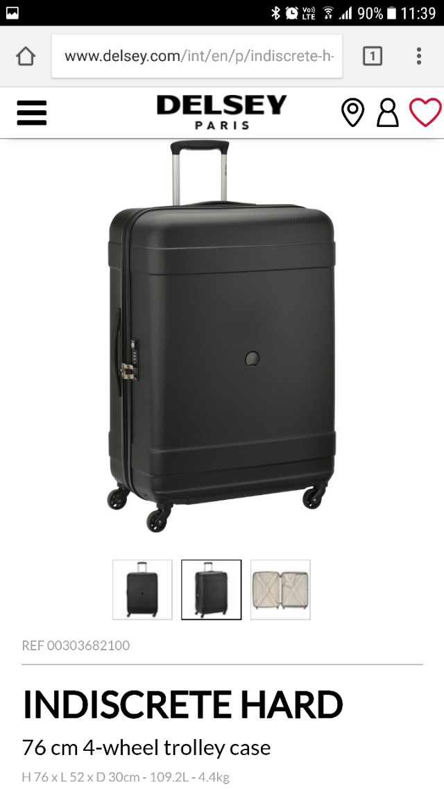 Delsey 76cm Hard Case 4 Wheels spinner brand new Luxury Bags