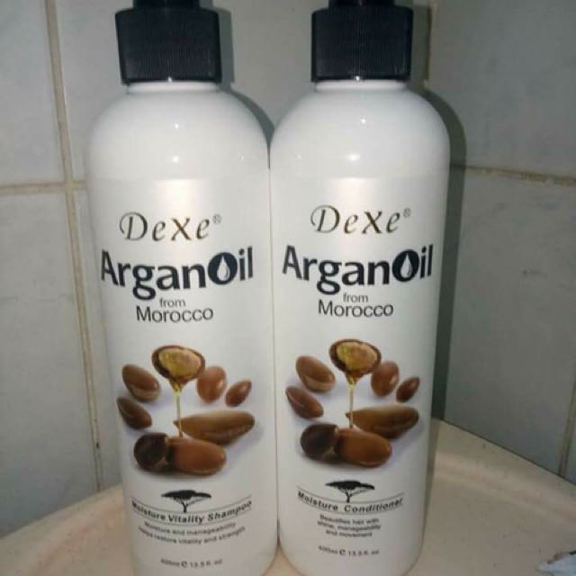 Dexe Argan Oil Shampoo Conditioner From Morocco Health Beauty Hair Care On Carousell