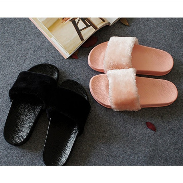 fluffy sandals puma