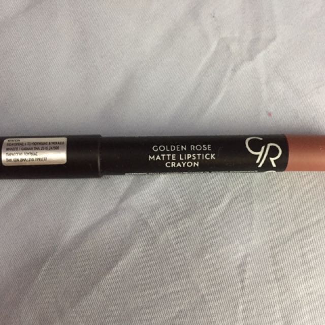 Golden Rose Matte Lipstick Crayon 18 Health Beauty Makeup On Carousell Golden Rose Matte Lipstick Crayon 18 Health Beauty Makeup On Carousell