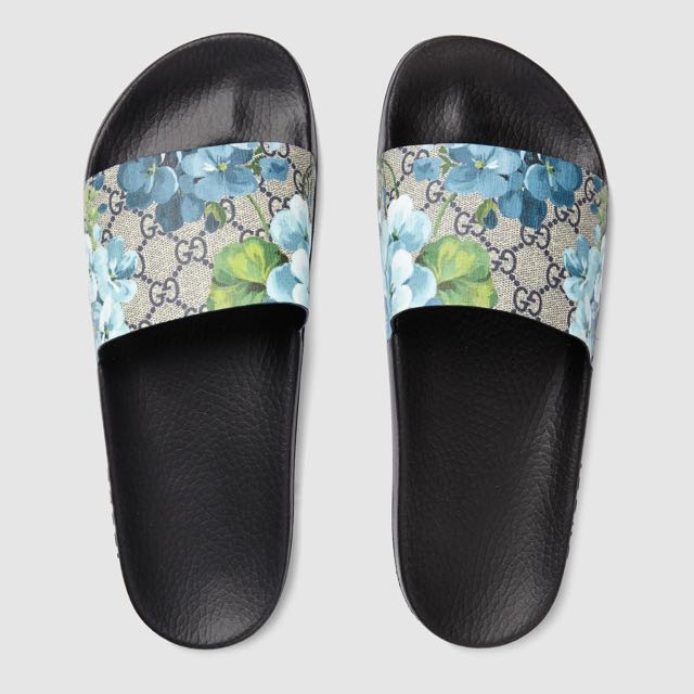 Mens gucci bloom top slides