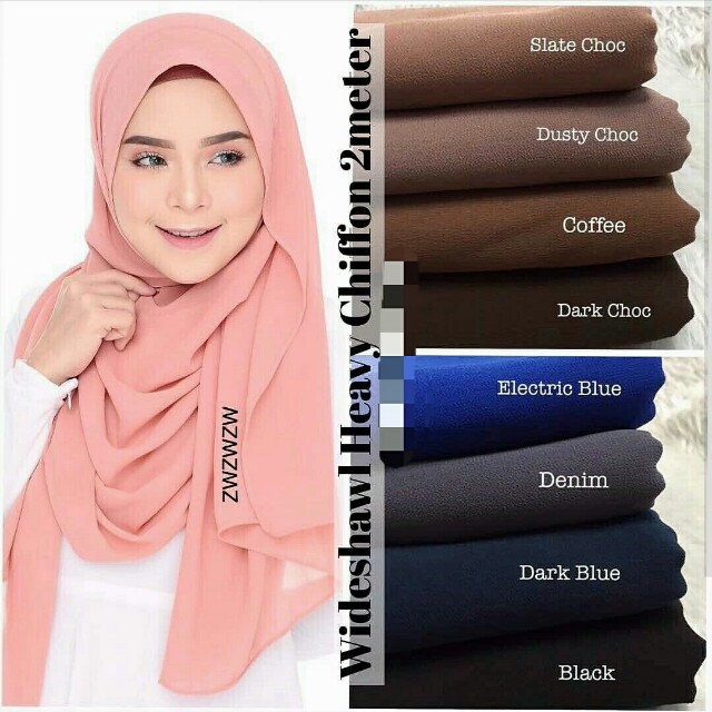 Chiffon shawl colours Clearance