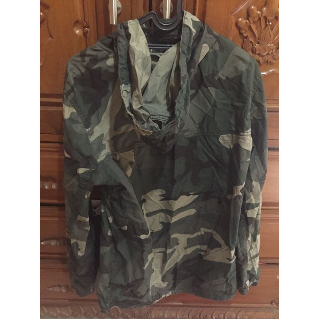 Jaket army pull outlet and bear