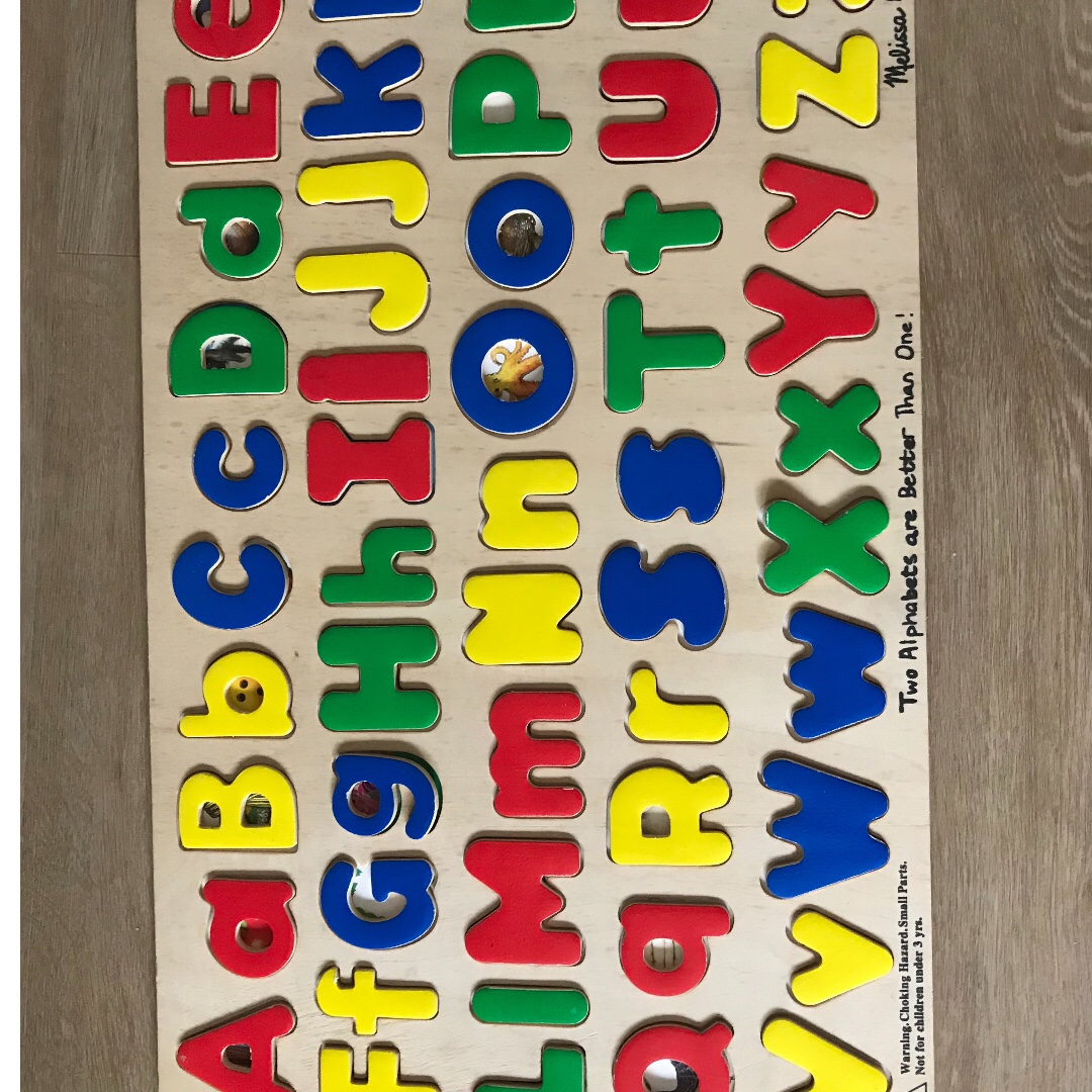 upper and lowercase alphabet puzzle