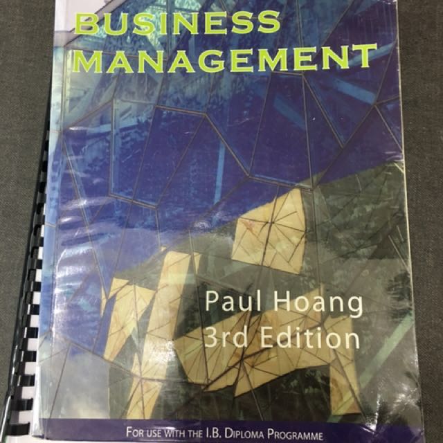 Paul Hoang IB Business Management Textbook Latest Syllabus Edition