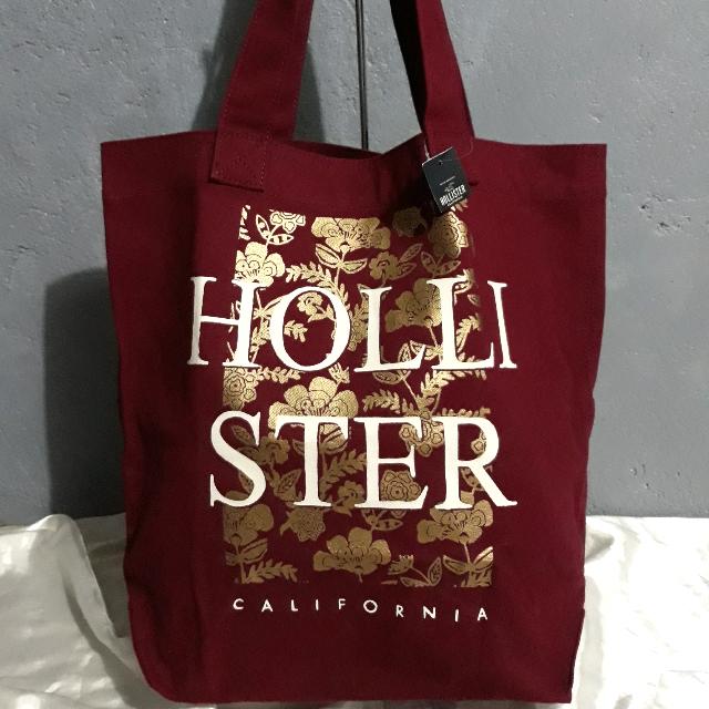 hollister canvas bag