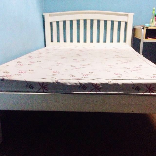 Semi Double Bed Frame with Uratex Foam, Babies & Kids, Baby Nursery