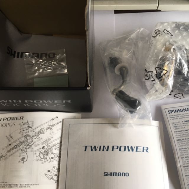Shimano twin power 1000pgs Japan model fishing spinning reel new, Sports  Equipment, Fishing on Carousell