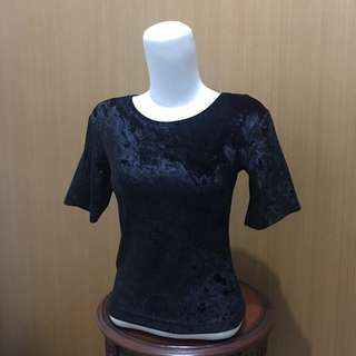 Black Velvet Top
