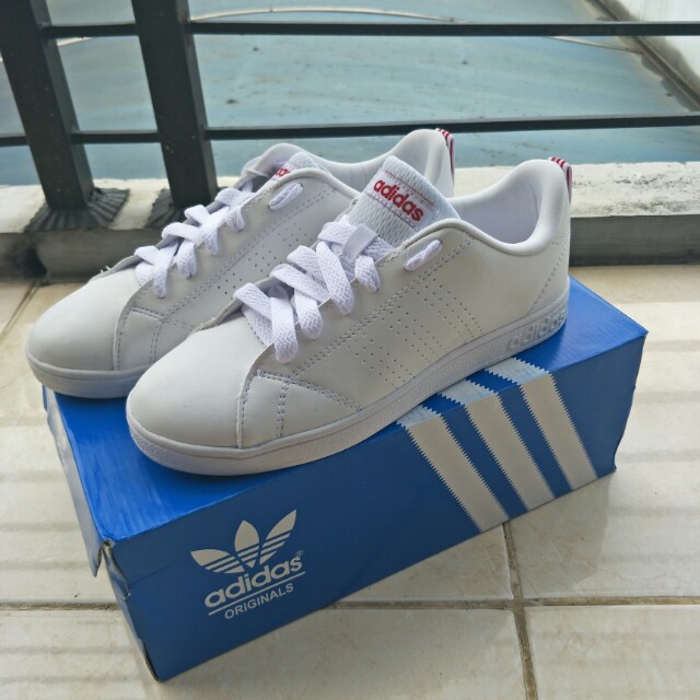 Adidas Neo Advantage Clean List Red Fesyen Wanita Sepatu di