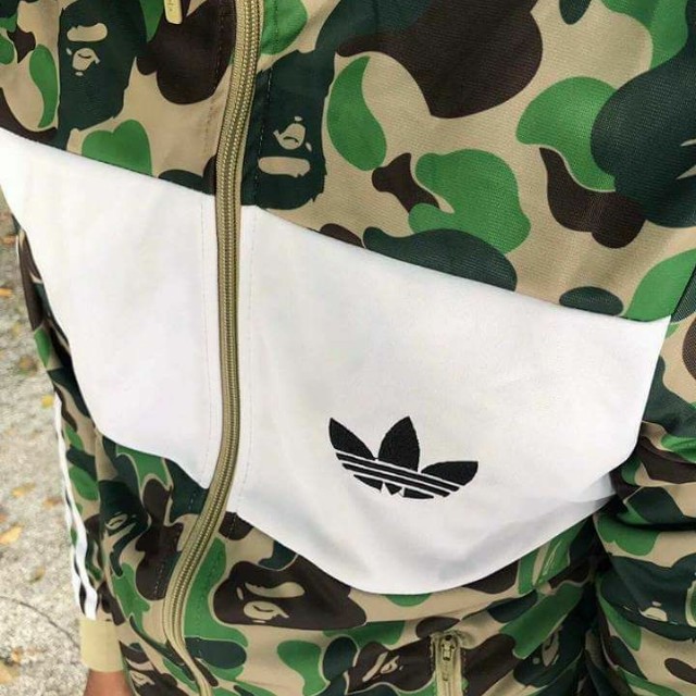 Adidas. X Bape Tracktop Camo Men s Fashion Tops Sets Hoodies