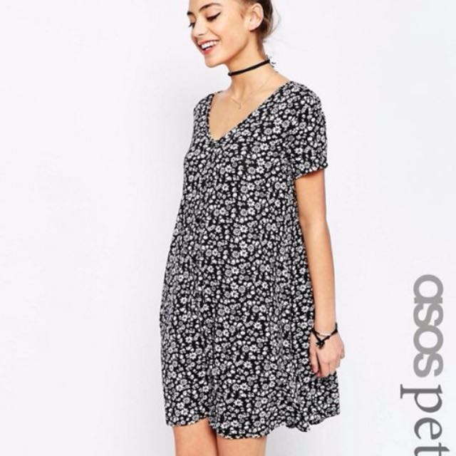 button up swing dress