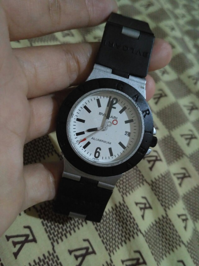 Bvlgari Al 38a Authentic Aluminium Fesyen Pria Jam Tangan Di Carousell