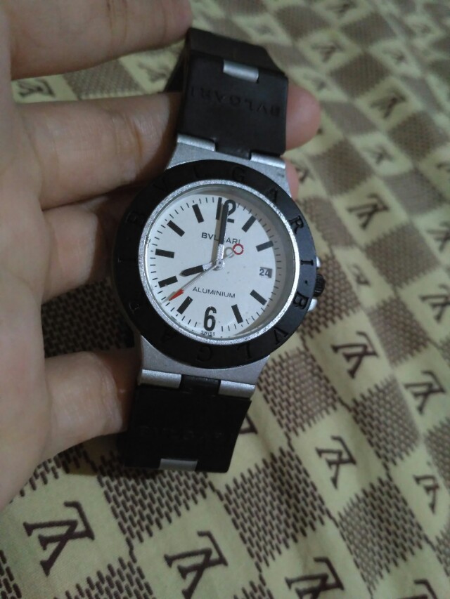 Bvlgari Al 38a Authentic Aluminium Fesyen Pria Jam Tangan Di Carousell