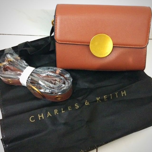 charles and keith circular buckle bag