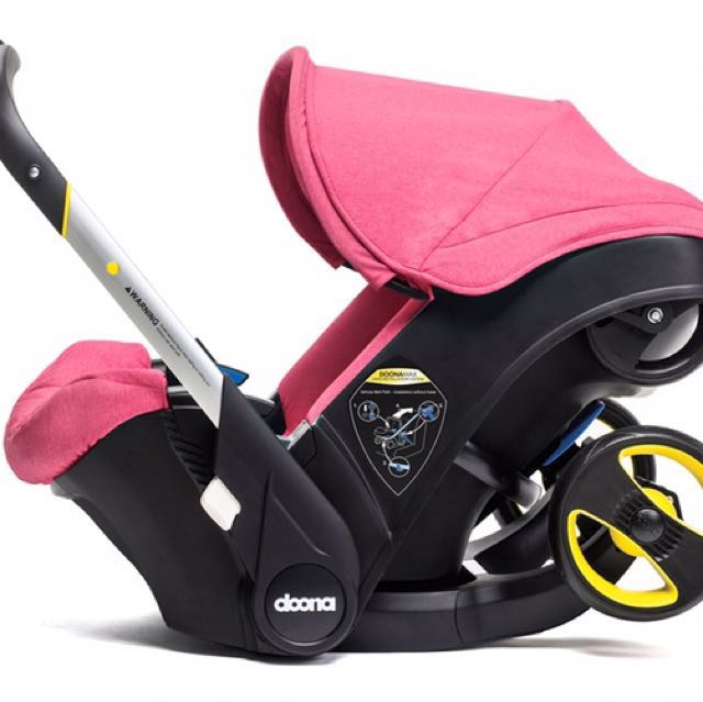 Doona Hot Pink Stroller Car babyseat Limited Edition Color