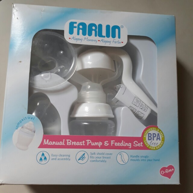 Farlin Manual Breast Pump Babies Kids Nursing Feeding On