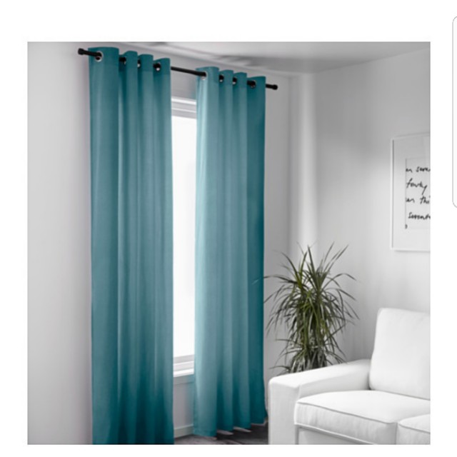 tiffany blue curtains