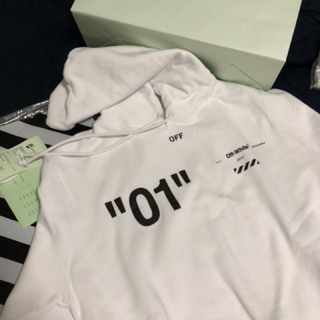 off-white For All 01  DIAGONAL HOODIE