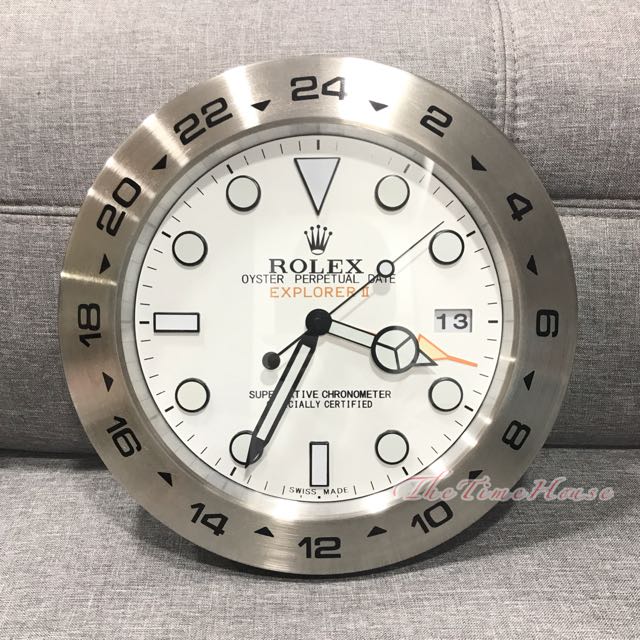 Rolex explorer wall hot sale clock