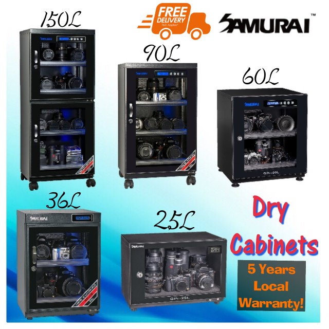 Samurai Dry Cabinets 25 36 60 90 150l Black Available 5 Years