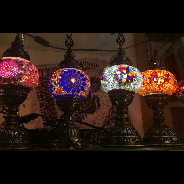 Turkish Mosaic Glass Table Lamp Weeked Sale Furniture Home