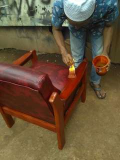Servis sofa  kursi jati /tempahan dan servis springbed