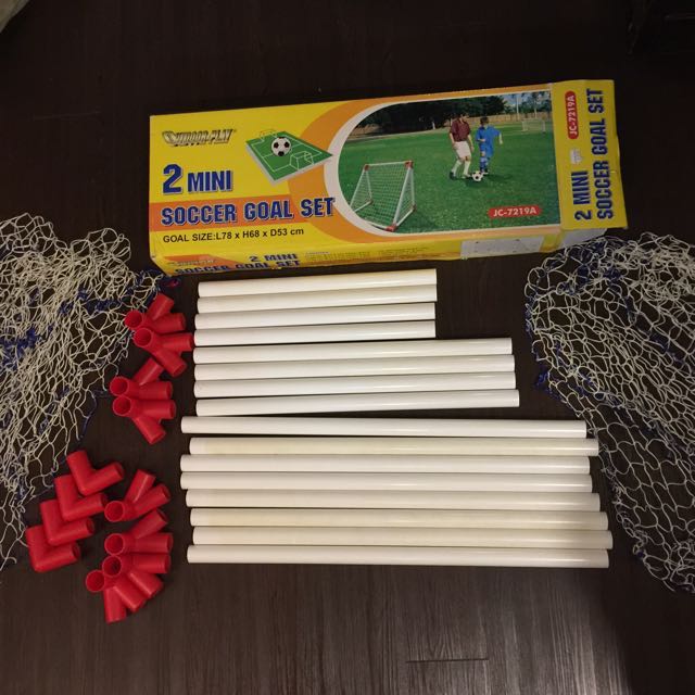 2 Mini Soccer Goal Set, Sports Equipment, Sports & Games, Racket & Ball