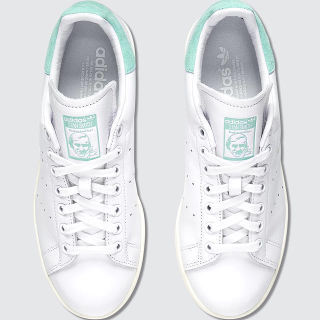 36 BNIB Adidas Originals Stan Smith White Sneakers Shoe in Energy Aqua Women s Fashion Footwear Sneakers on Carousell