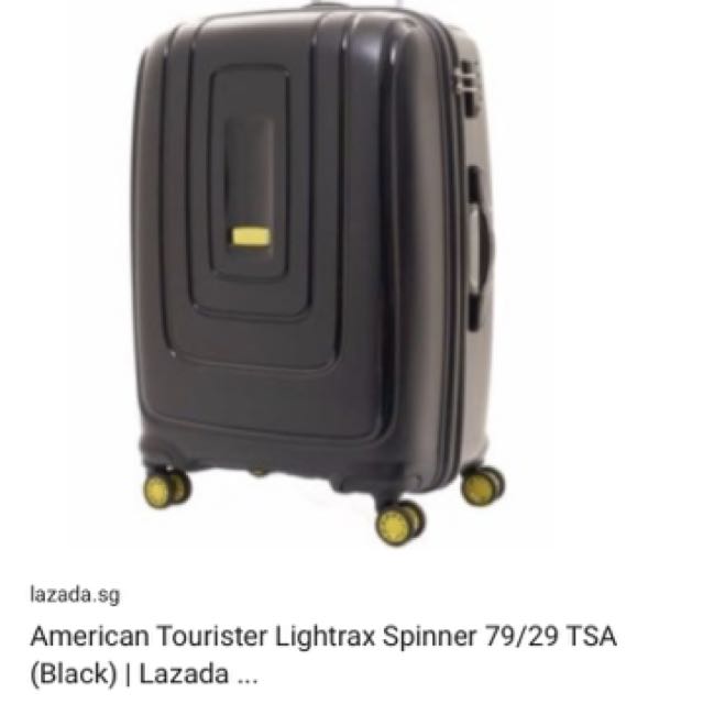 American Tourister Lightrax Spinner 79 29 TSA Black Men s