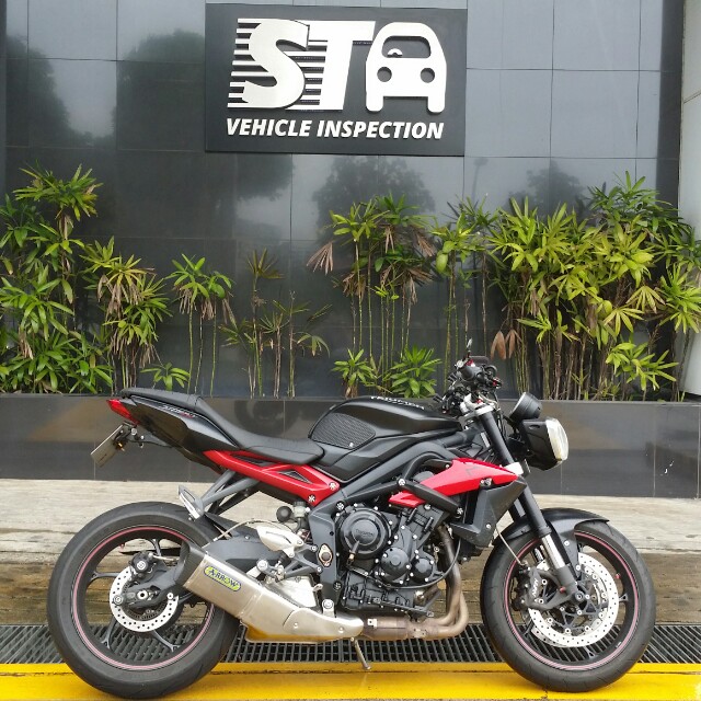 triumph street triple rs arrow exhaust
