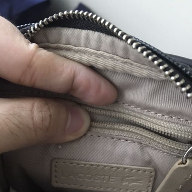 How to spot fake lacoste sling online bag