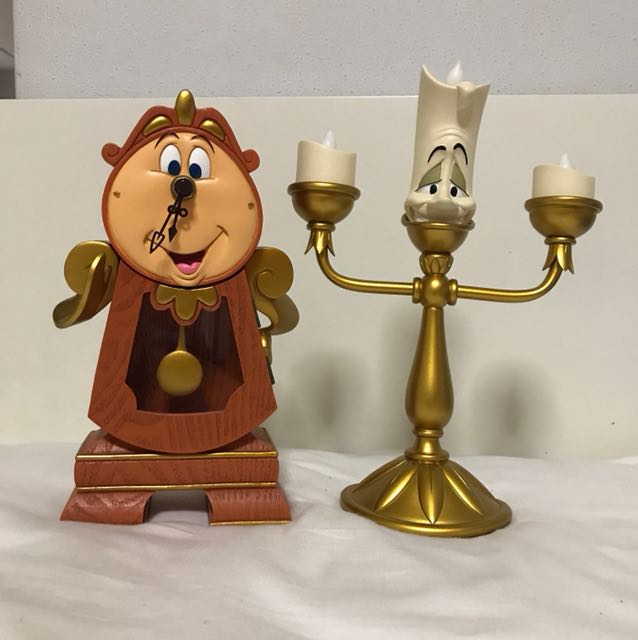 Beauty And The Beast Cogsworth Clock And Lumiere Furniture Home