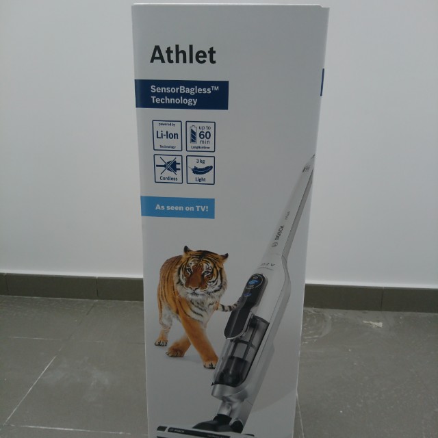 Bosch Athlet BCH6ATH25 Handstick Vacuum Cleaner (White), TV & Home