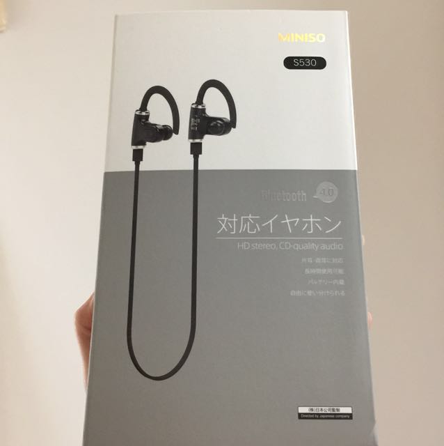 Brand New Miniso Wireless Bluetooth Headset Black S530