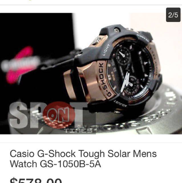 Casio Gshock Giez GS-1050B, Mobile Phones  Gadgets, Wearables  Smart  Watches on Carousell