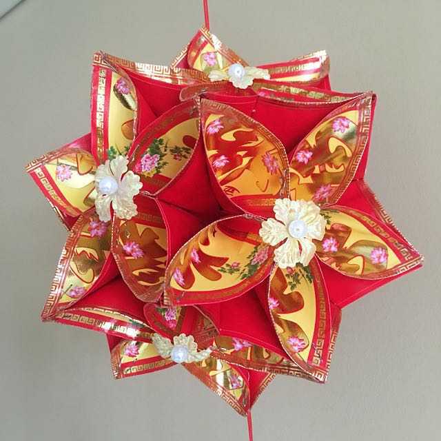 Cny Flower Lantern Newly Handmade Design Craft Handmade
