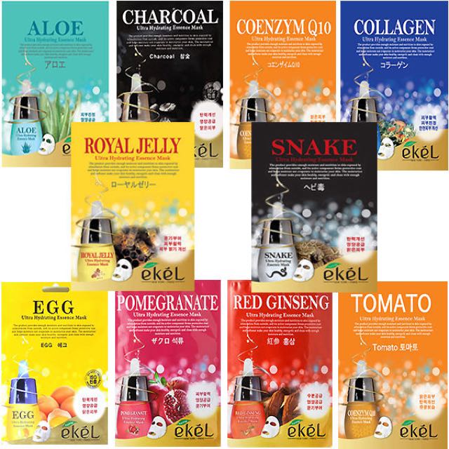 EKEL Face Mask (Category: Face Care) located in Manila. Submitted by k4beauty (Listing ID 149238740, Image 2). Description: Check US out on Shopee shopee.ph/k4Beauty.