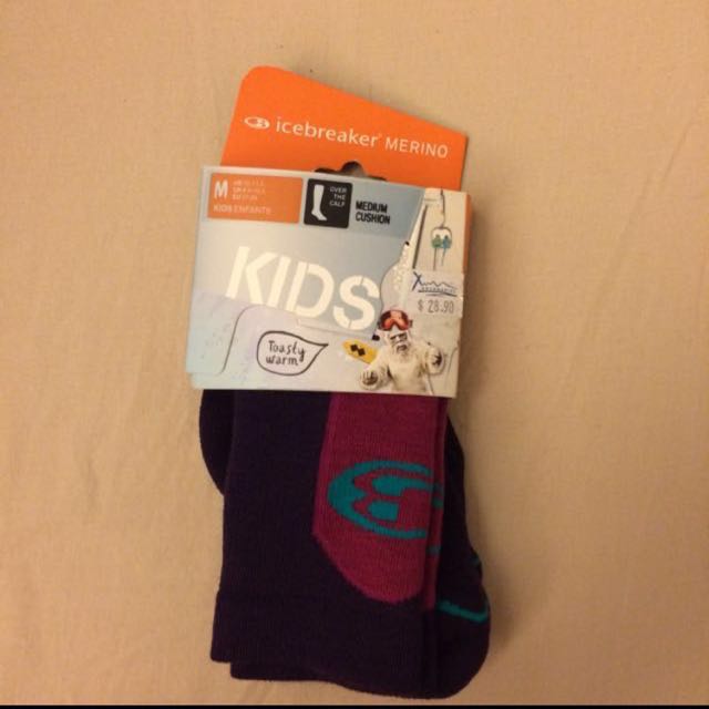 Icebreaker Kids Ski Snow Socks Sports Sports Apparel On Carousell