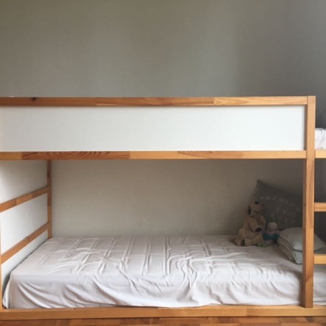 Ikea Bunk Bed Kura And 2 Single Mattress Furniture Beds