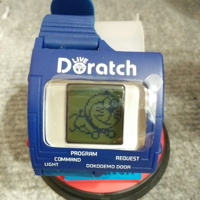 NEW AND BATTERY REPLACED! 1998 Live Doratch Doraemon Evolution Watch (Blue)