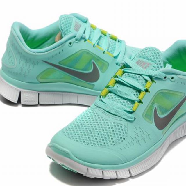 Nike free run 5.0 mint green, Women's 