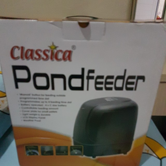 Pond Auto Feeder Classica Pond Feeder Auto Feeder Kolam Auto