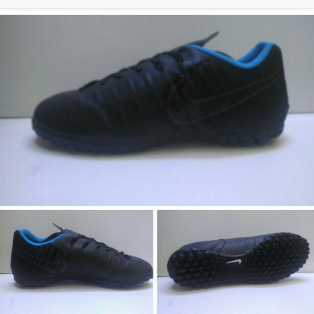 Sepatu Futsal Full Black Fesyen Pria Sepatu Di Carousell