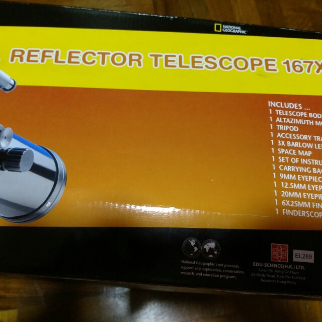 Telescope National Geographic Reflector 167x