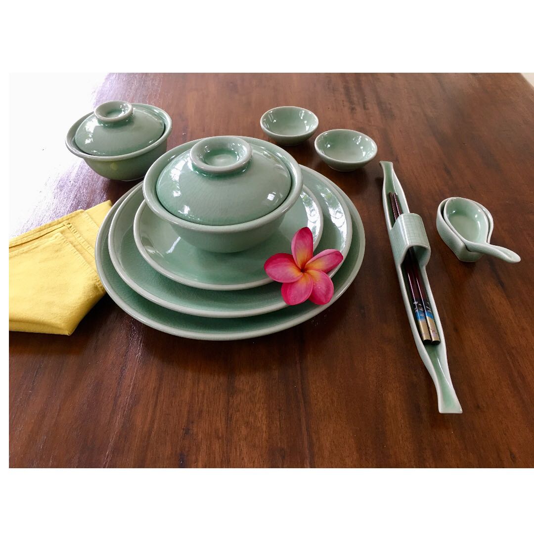 Thai Celadon Dinnerware - Set of 8 (109 pieces), Home Appliances on ... Thai Celadon Dinnerware - Set of 8 (109 pieces), Home Appliances on ...