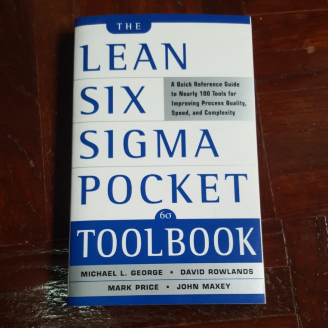The Lean Six Sigma Pocket Toolbook Books Stationery Fiction On