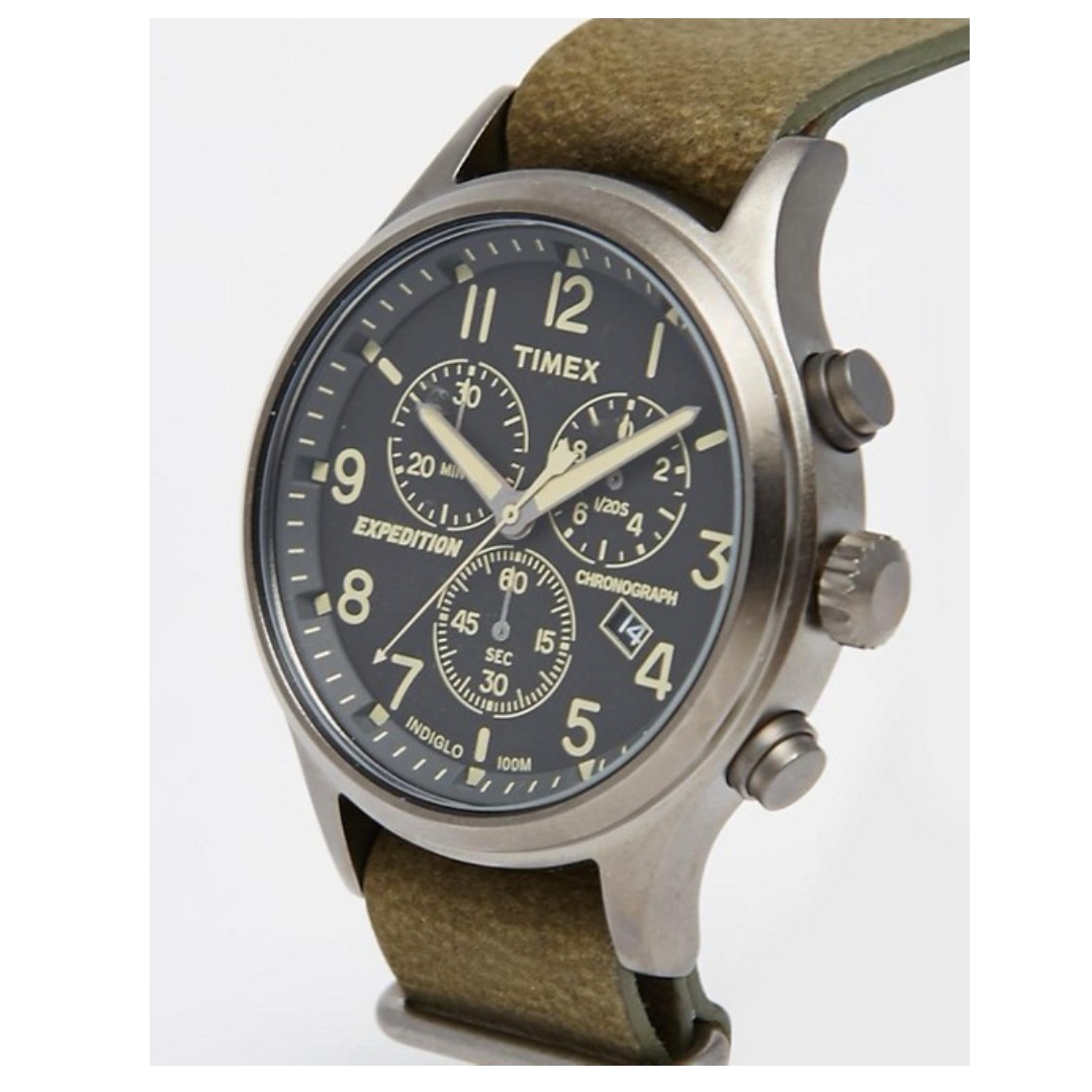 Timex Timex Expedition Scout Chronograph Watch In Green TW4B04100, Luxury,  Watches on Carousell